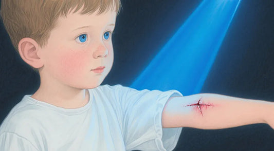 The Unseen Potential of Blue Light Therapy in Kid Wound Healing