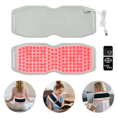 ZJZK Red Light Therapy Belt for Body Pain Relief, Silicone Red Light Panel with 660nm 850nm 940nm for Joint, Muscle, Waist, and Back, Deep Therapy Pad for Home Use, Perfect Gift for Parents, Family, Friends, and Partners